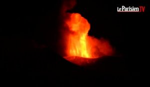 Italie : des images de l'impressionnante explosion de l'Etna
