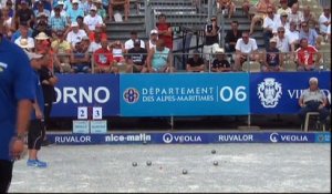 Demi-finale de l'Europétanque Département des Alpes-Maritimes à Nice 2015 : Sevilla vs Quintais