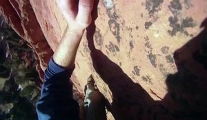 Ce que ressent un grimpeur en pleine ascension quand il tombe d'une paroi rocheuse