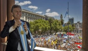 Le président argentin fête sa victoire en dansant