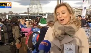 Valérie Trierweiler au Noël du Secours populaire à Paris