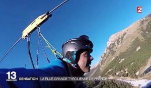 Découvrez à quoi ressemble un vol sur la plus grande tyrolienne de France