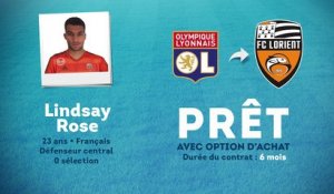 Officiel : Lindsay Rose prêté à Lorient !