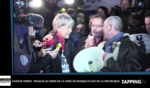 Charlie Hebdo : Renaud au bord de la crise de panique place de la République (Vidéo)
