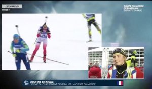 Biathlon - CM : La réaction de Justine Braisaz