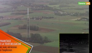 L'Avenir - Destruction de la tour Belgacom de Vedrin : vues aériennes de la police fédérale