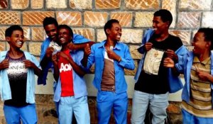 Ethiopian kids sing Nirvana "Smells Like Teen Spirit" for Dave Grohl's birthday