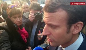 Ergué-Gabéric (29). Emmanuel Macron évoque le constructeur Renault