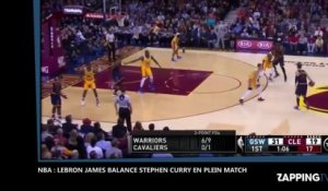 NBA : Lebron James balance Stephen Curry en plein match ! (vidéo)