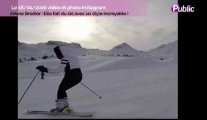 Exclu Vidéo : Ariane Brodier : Elle fait du ski avec un style incroyable !