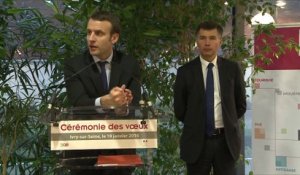 Emmanuel Macron et Pascal Faure présente leurs voeux aux personnels de la DGE