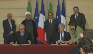 Signature d'une trentaine d'accords entre la France et l'Iran