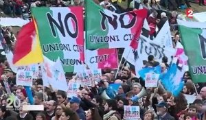 Italie : des milliers d'opposants contre le "mariage pour tous"