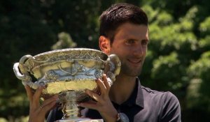 Tennis: Djokovic fête sa sixième victoire à l'Open d'Australie