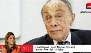 Michel Rocard répond aux questions de Léa Salamé