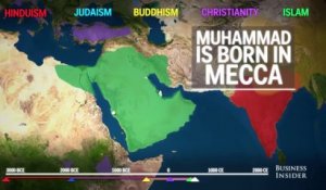 Comment les 5 religions majeures se sont-elles développées dans le monde en 5000 ans