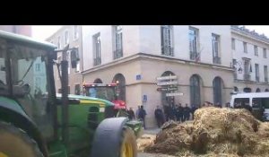 Nancy : l'opération fumier des agriculteurs en colère