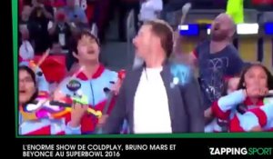 L’énorme show de Beyoncé, Bruno Mars et Coldplay au Superbowl 2016 (vidéo)