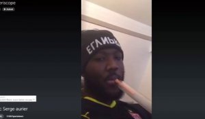 Serge Aurier traite Laurent Blanc de fiotte (Periscope)