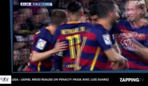Lionel Messi : Son incroyable penalty réussi avec Luis Suarez (Vidéo)