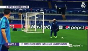 Real Madrid : le but impossible de Marcelo à l'entraînement avant le match contre l'AS Roma