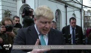 Le maire de Londres favorable à une sortie du Royaume-Uni de l’Union européenne