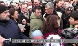 La visite de la juge administrative dans la "jungle" de Calais