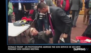 Donald Trump : Un photographe agressé par son service de sécurité pendant son dernier meeting (vidéo)