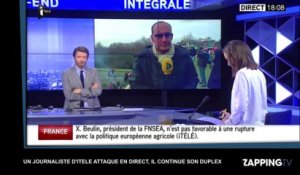 ITélé : Un journaliste agressé en plein direct, il continue son duplex ! (Vidéo)