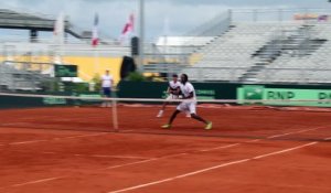 Coupe Davis 2016 - Le duel Tsonga/Gasquet contre Monfils/ERV sous le yeux de Noah