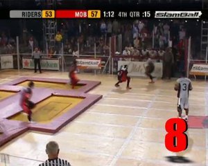 Zone de basket-ball - Le basket sur les trampolines - Sidijk