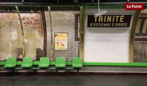 Le nouveau look très 60s de la station Trinité - d'Estienne d'Orves