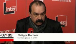 Philippe Martinez répond aux questions de Léa Salamé