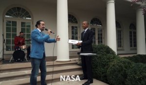 Rap improvisé de Lin-Manuel Miranda pour Barack Obama