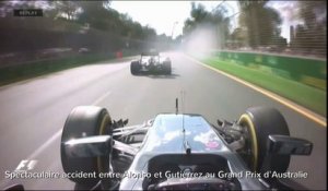Spectaculaire accident entre Alonso et Gutiérrez au Grand Prix d'Australie