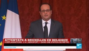 Attentats à Bruxelles - François Hollande : "c'est toute l'Europe qui a été visée"