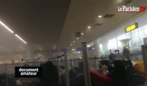 Attentat à l'aéroport de Bruxelles : les images juste après l'explosion
