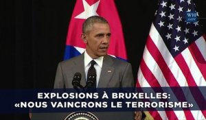 Explosions à Bruxelles: «Nous vaincrons le terrorisme»