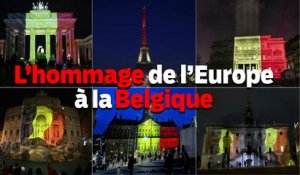 Les capitales européennes rendent hommage aux victimes belges