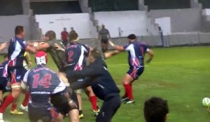 Enorme bagarre générale en rugby : Marine française VS Royal Navy