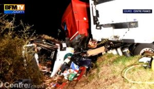 Allier: 12 morts dans une collision entre un minibus et un camion