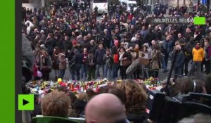 Place de la Bourse à Bruxelles : la police tente de disperser des manifestants nationalistes