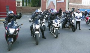 Raismes : hommage des motards à Julien Brossault