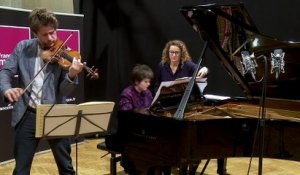 Johannes Brahms : Scherzo de la 3 ème sonate par Dana Ciocarlie et Nicolas Dautricourt | Le live de la Matinale
