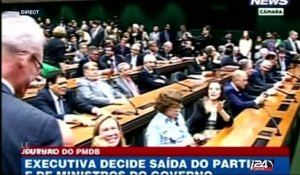 Brésil : le parti centriste quitte la coalition de la présidente Rousseff