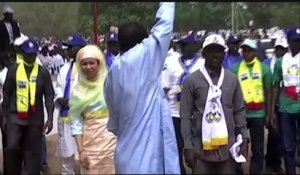 Tchad, Le candidat I. Déby Itno en campagne à Doba