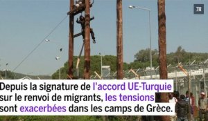 Les migrants protestent contre le renvoi vers la Turquie