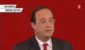 Déclaration de F. Hollande - 2nd tour