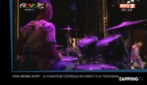 Papa Wemba mort : le chanteur s’écroule en direct à la télévision (Vidéo)