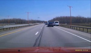 Un coup de klaxon qui va sauver la vie d'un homme en bord d'autoroute